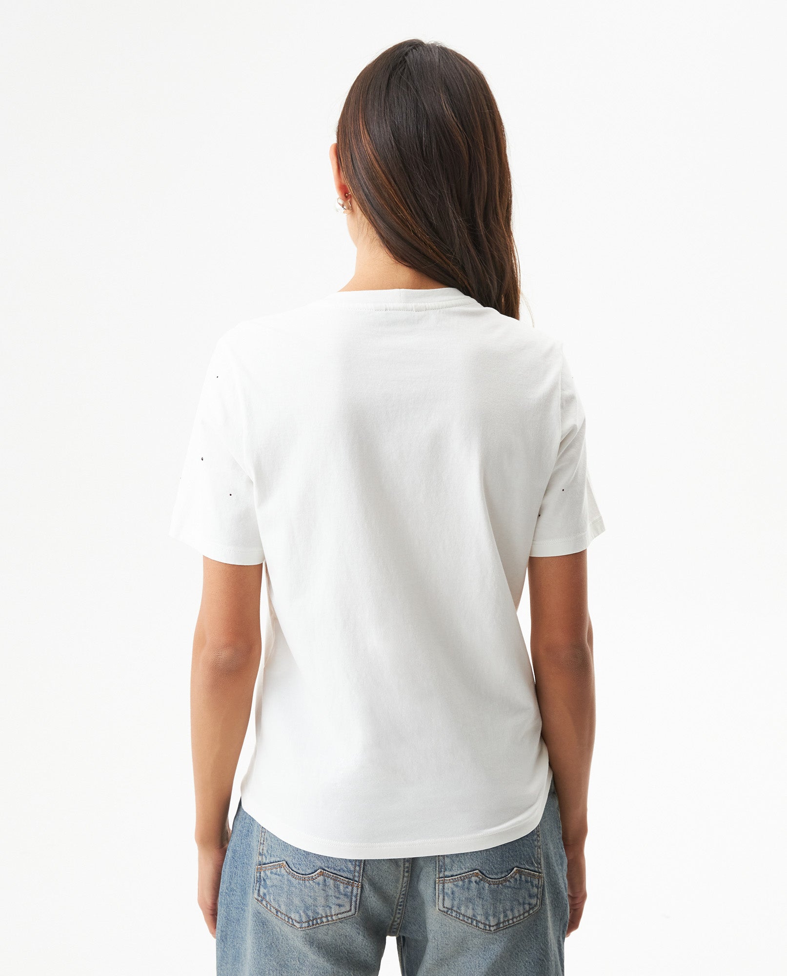 Women's Statement Stone Slim Fit T-shirt in Cotton, Celebration 709G011 - 5