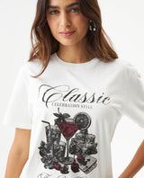 Women's Oversized Stone Detail T-shirt in Cotton, Gala 709G012 - 4