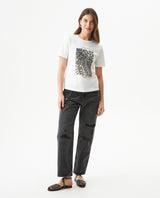 Women's Sparkle Accent Slim Fit T-shirt Slim Fit in Cotton, Radiant 709G013 - 3