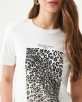 Women's Sparkle Accent Slim Fit T-shirt Slim Fit in Cotton, Radiant 709G013 - 4