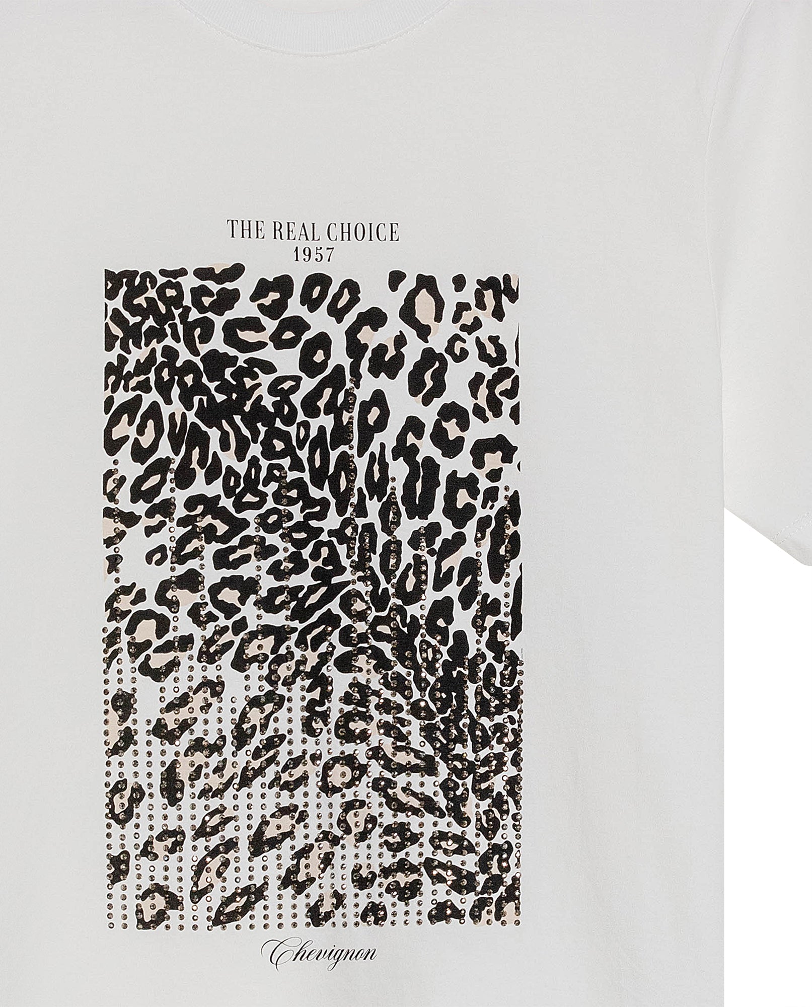 Women's Sparkle Accent Slim Fit T-shirt Slim Fit in Cotton, Radiant 709G013 - 7