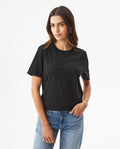 Women's T-Shirt Short Sleeve - Black 709G014 - 1