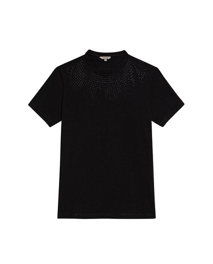 Women's Short Sleeve T-shirt - Black - 1