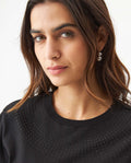 Women's T-Shirt Short Sleeve - Black 709G014 - 4