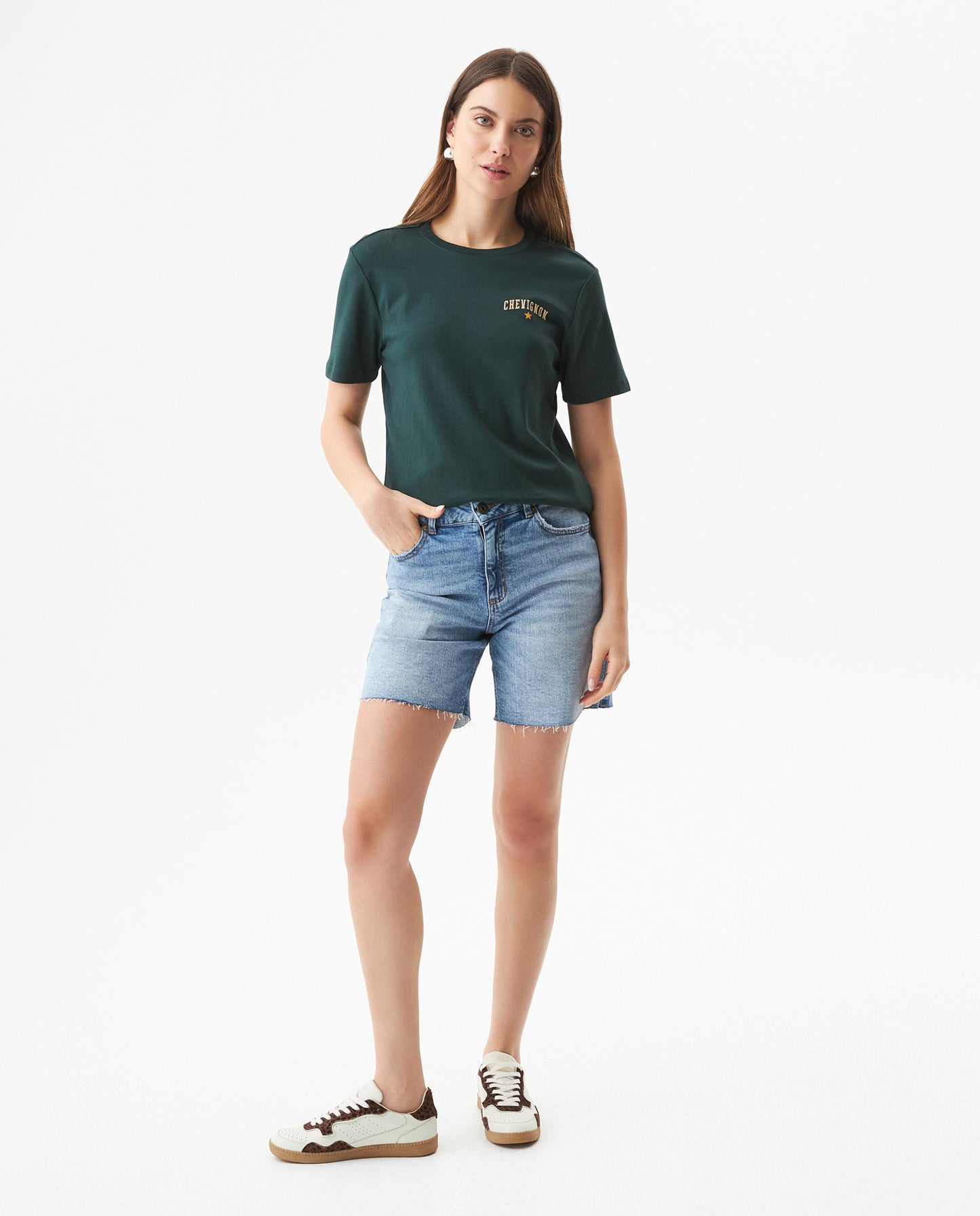 Women's Short Sleeve T-shirt - Green - 3