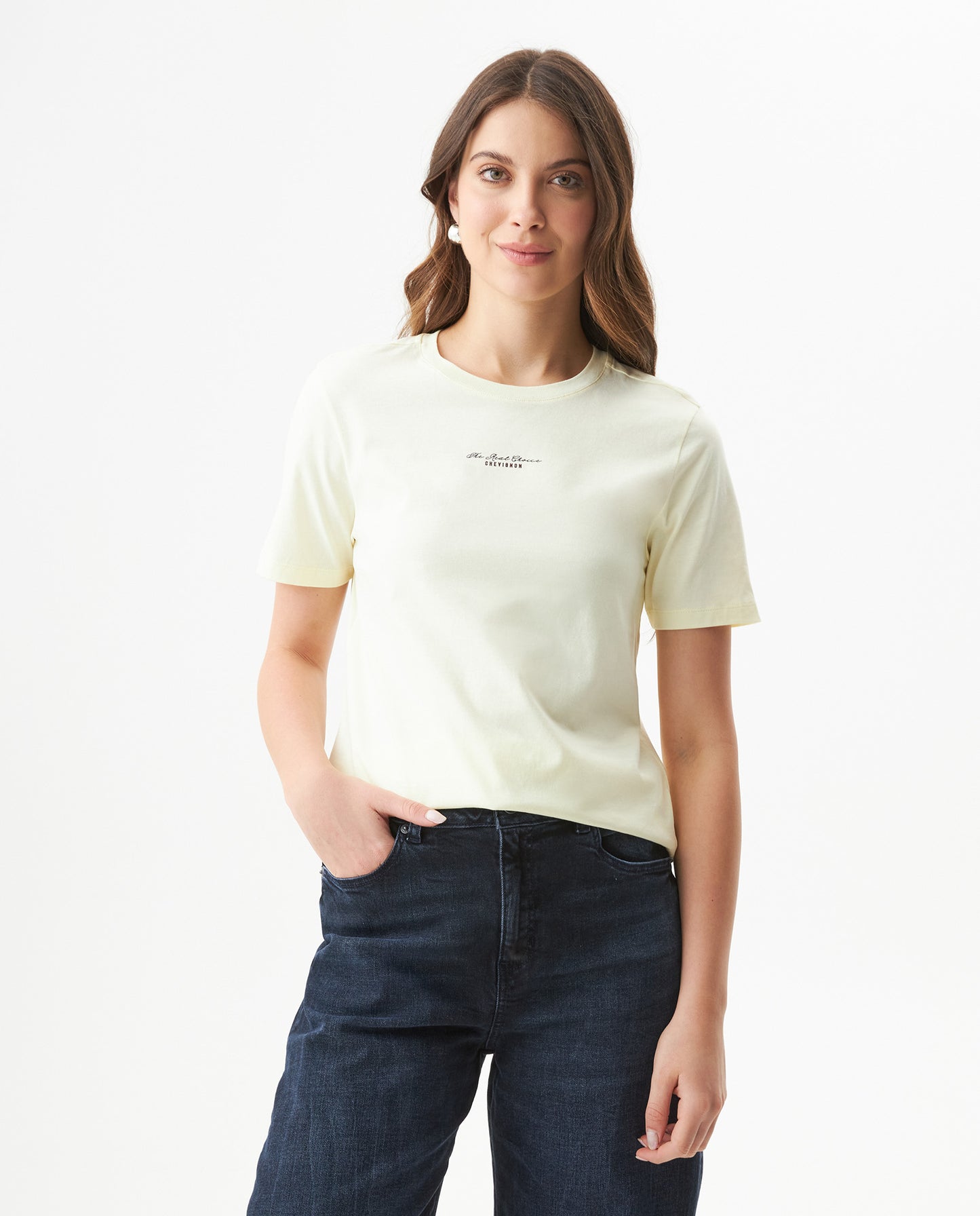 Women's Short Sleeve T-shirt - Yellow - 2