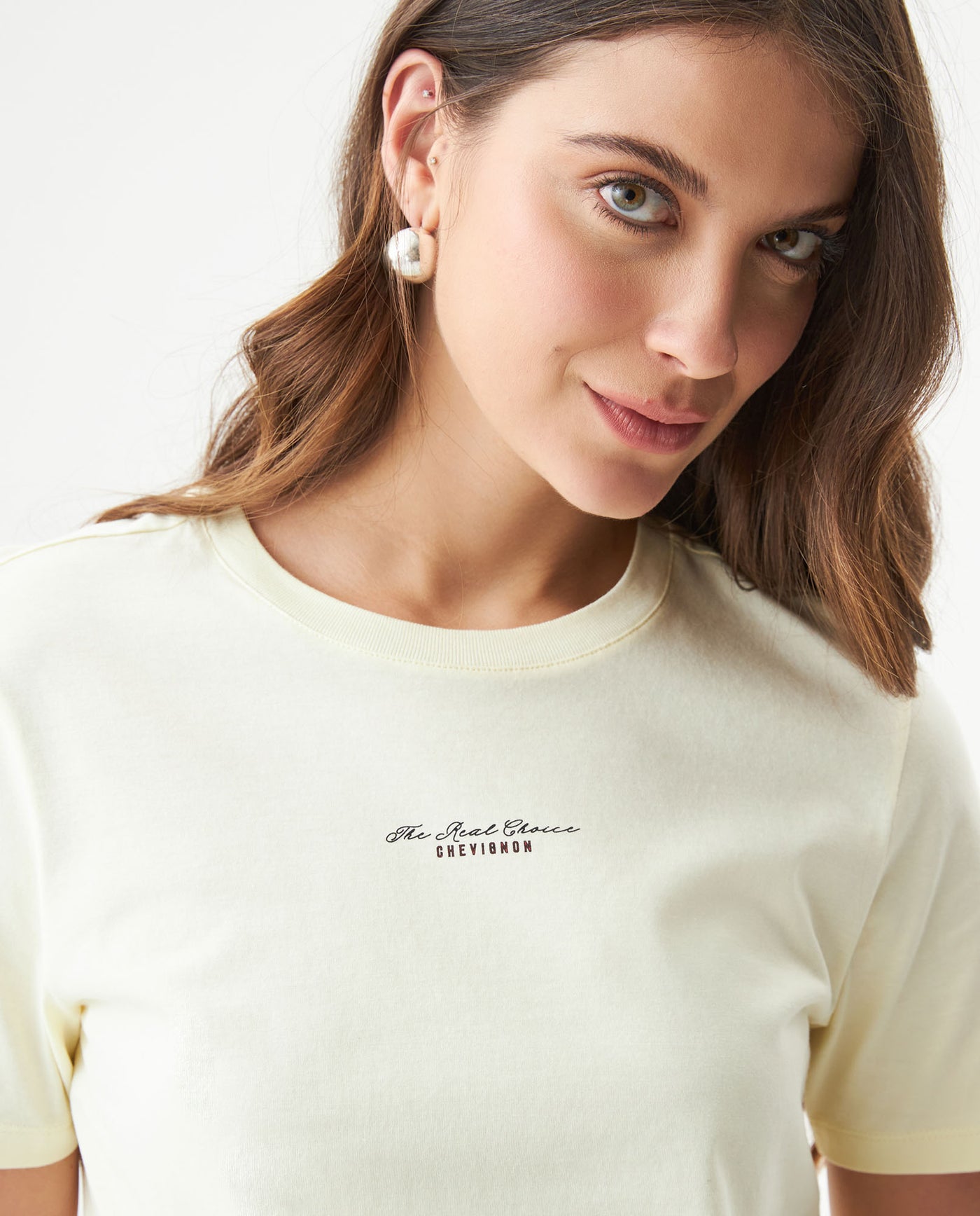 Women's T-Shirt, Short Sleeve, Nostalgic Citrus Scent - Yellow 709G017 - 4