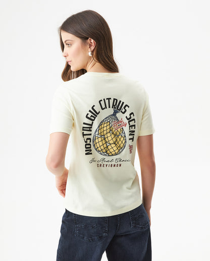 Women's Short Sleeve T-shirt - Yellow - 5