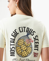 Women's T-Shirt, Short Sleeve, Nostalgic Citrus Scent - Yellow 709G017 - 6