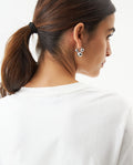 Women's Radiant Flock Detail Slim Fit T-shirt in Cotton 709G018 - 6