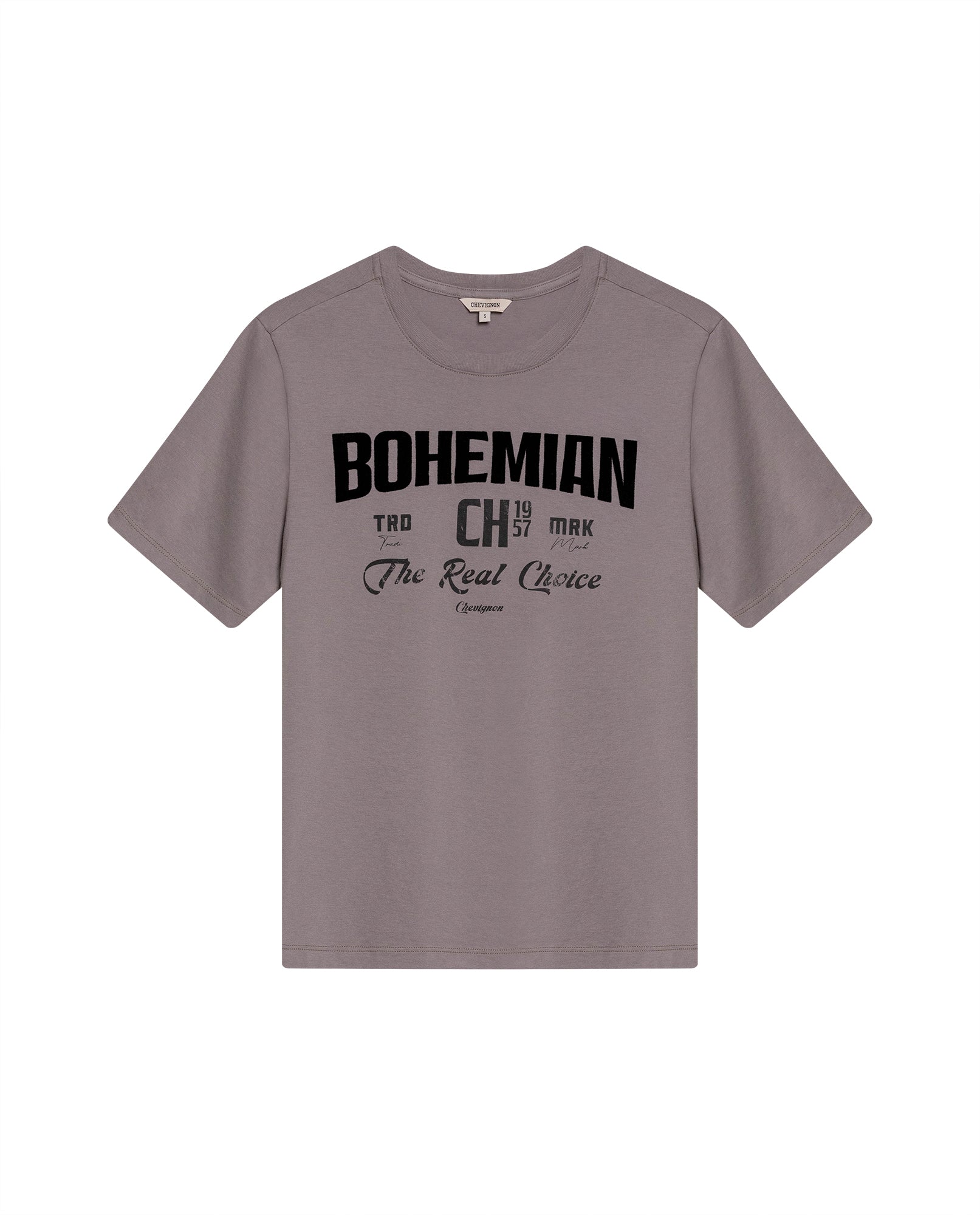 Women's Radiant Flock Detail Slim Fit T-shirt in Cotton 709G018 - 2