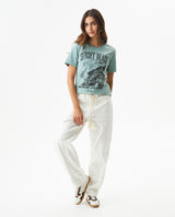 Women's Textured Caviar Print T-shirt Slim Fit in Cotton 709G019 - 3