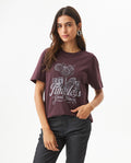 Women's T-Shirt, Short Sleeve Timeless - Purple 709G021 - 1