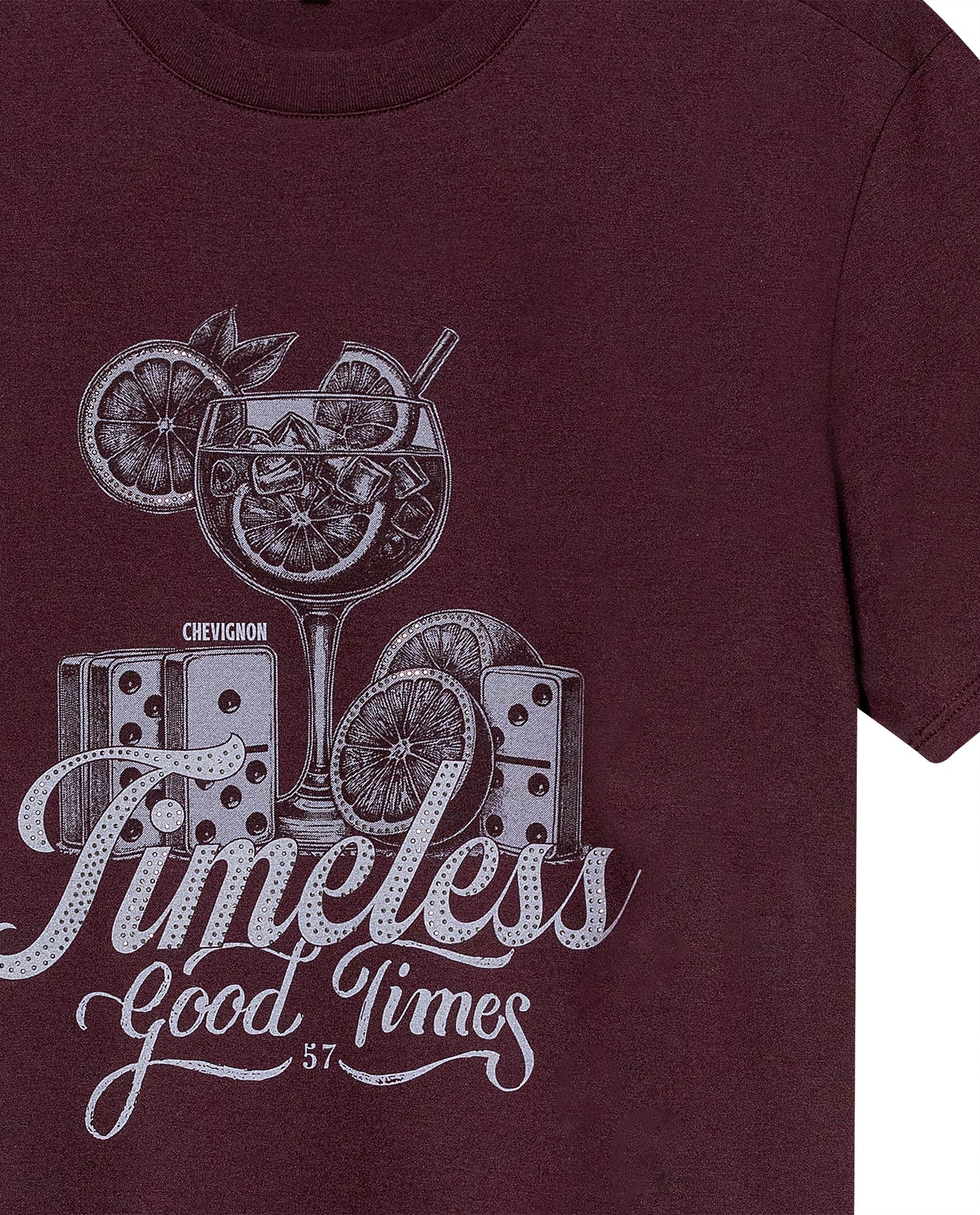 Women's T-Shirt, Short Sleeve Timeless - Purple 709G021 - 7