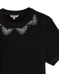 Women's Stone Accent Slim Fit T-shirt in Cotton, Glow 709G022 - 7