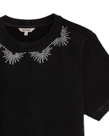 Women's Stone Accent Slim Fit T-shirt in Cotton, Glow 709G022 - 7