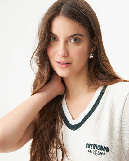 Women's Straight Silhouette Vest - White - 4