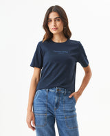 Women's Slim T-shirt in Cotton, Festivity 709G029 - 1