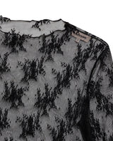 Women's High Neck Long Sleeve T-shirt Slim Fit in Nylon Stretch Blend 709G030 - 7