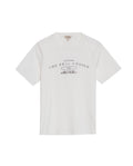 Women's Graphic Print Slim T-shirt in Cotton, Mariner 709G032 - 2
