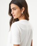Women's Graphic Print Slim T-shirt in Cotton, Mariner 709G032 - 6