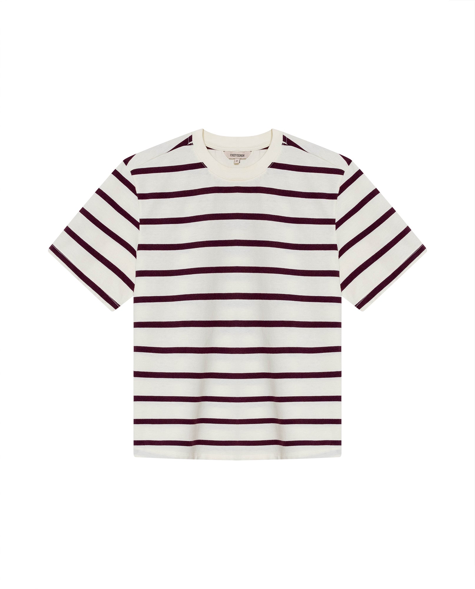 Women's Short Sleeve Striped T-Shirt - Raw 709G033 - 2
