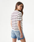 Women's Short Sleeve Striped T-Shirt - Raw 709G033 - 5