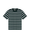 Women's Short Sleeve Striped T-Shirt - Green 709G033 - 2