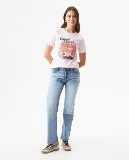 Women's Short Sleeve T-shirt - Pink - 3