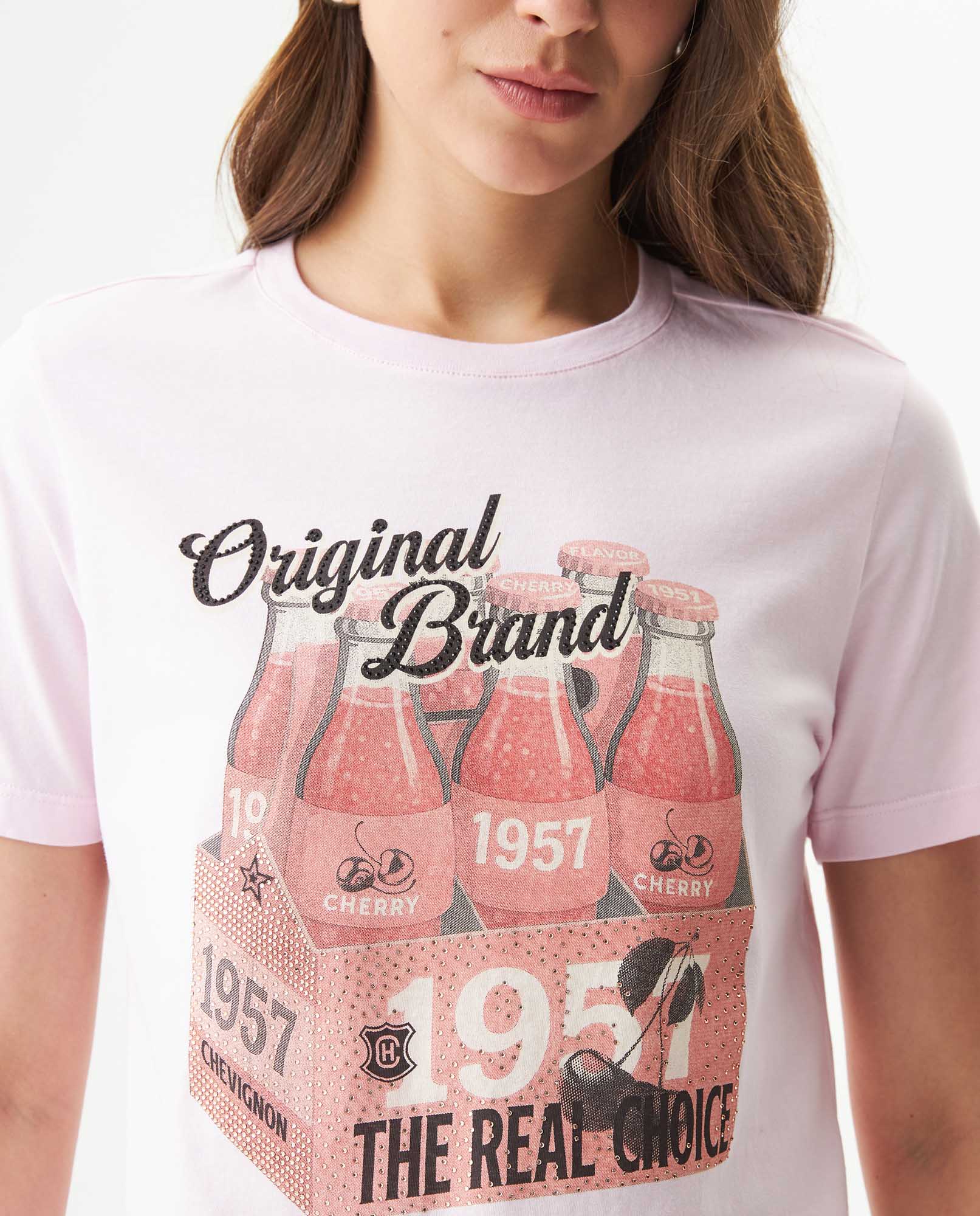 Women's Short Sleeve T-Shirt - Pink 709G038 - 4