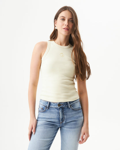 Women's Sleeveless Tank Top - Yellow - 2