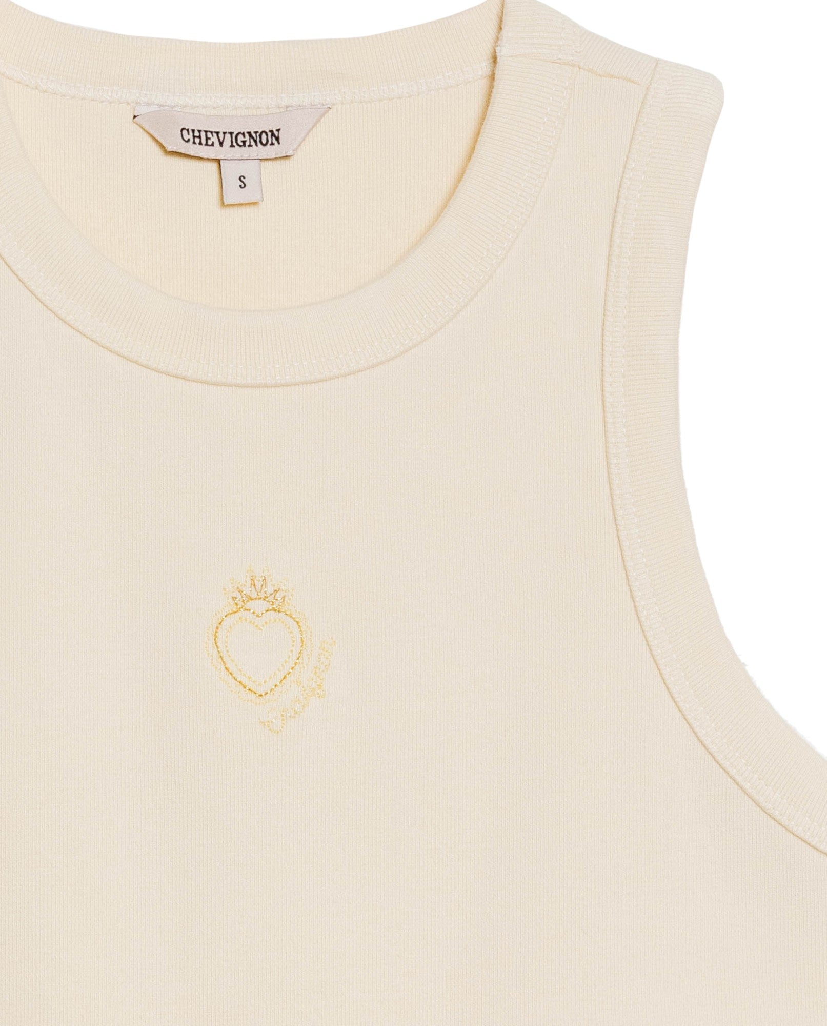 Women's Sleeveless Tank Top - Yellow 709G039 - 7