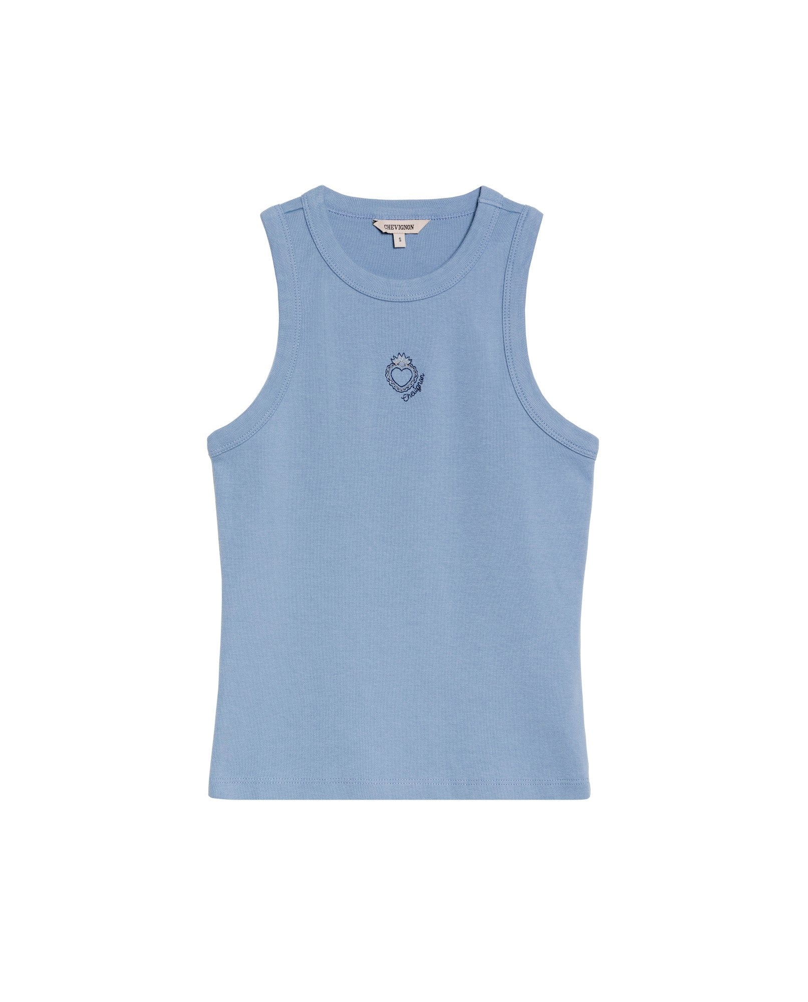 Women's Sleeveless Tank Top - Blue 709G039 - 2