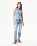 Women's Sleeveless Tank Top - Blue 709G039 - 3