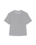 Women's Lurex Thread Oversized Fit T-shirt in Nylon-Modal Blend, Finery 709G043 - 2