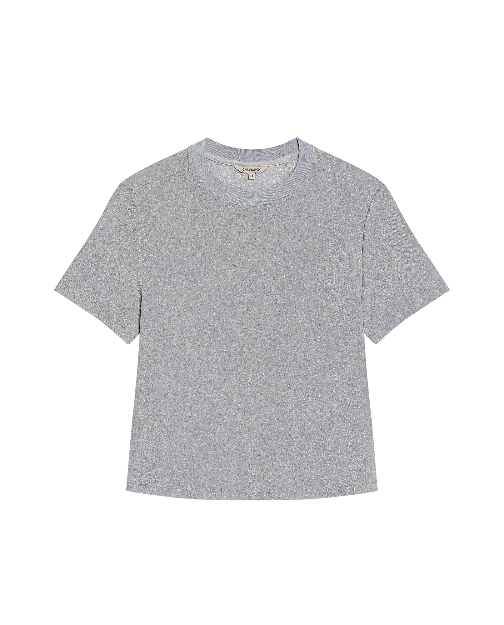 Women's Lurex Thread Oversized Fit T-shirt in Nylon-Modal Blend, Finery 709G043 - 2