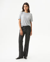 Women's Lurex Thread Oversized Fit T-shirt in Nylon-Modal Blend, Finery 709G043 - 3