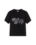Women's Stone Accent Print Slim Fit T-shirt in Cotton, Luxe 709G045 - 2