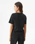 Women's Stone Accent Print Slim Fit T-shirt in Cotton, Luxe 709G045 - 5