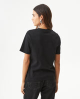 Women's Stone Accent Print Slim Fit T-shirt in Cotton, Luxe 709G045 - 5