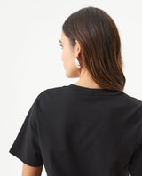 Women's Stone Accent Print Slim Fit T-shirt in Cotton, Luxe 709G045 - 6