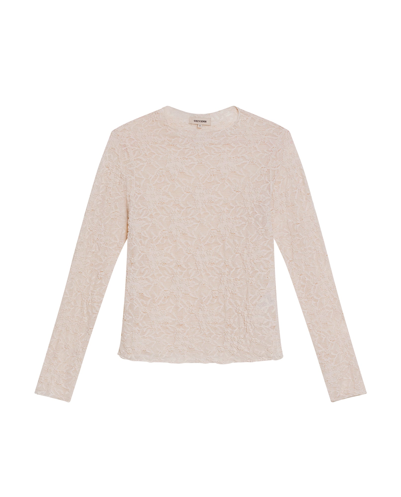 Women's Blouse, Long Sleeve See-Through - Raw 709G047 - 2