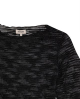 Women's Long Sleeve See-through Top - Black 709G048 - 7