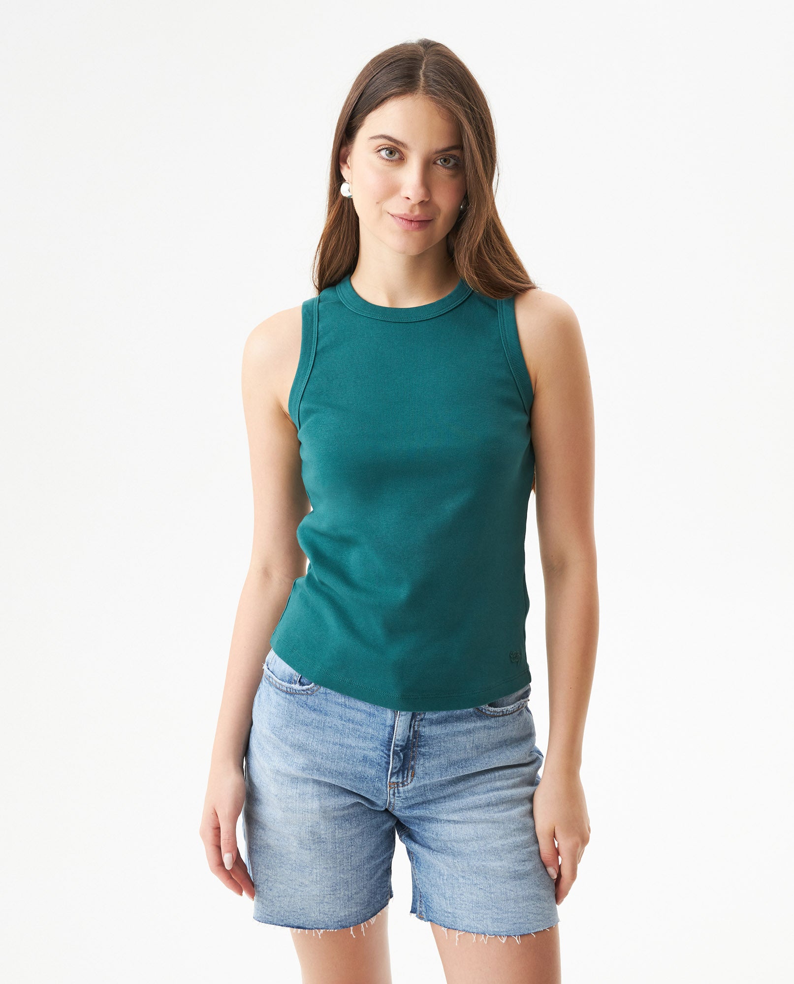 Women's Short Sleeve T-Shirt - Green 709G052 - 1