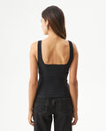 Women's Square Neck Fitted Top in Rayon-Nylon Blend, Journey 709G055 - 5