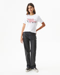 Women's Racing Stone Accent Slim T-shirt in Cotton, Nocturne - 3
