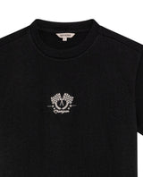 Women's Racing Embroidered Oversized T-shirt in Cotton, Plaza - 7