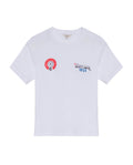 Women's Racing Print Slim Fit T-shirt in Cotton, Sparkle - 1