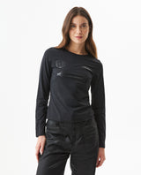 Women's Racing Long Sleeve Print T-shirt in Polyamide Stretch Blend, Ceremony - 2