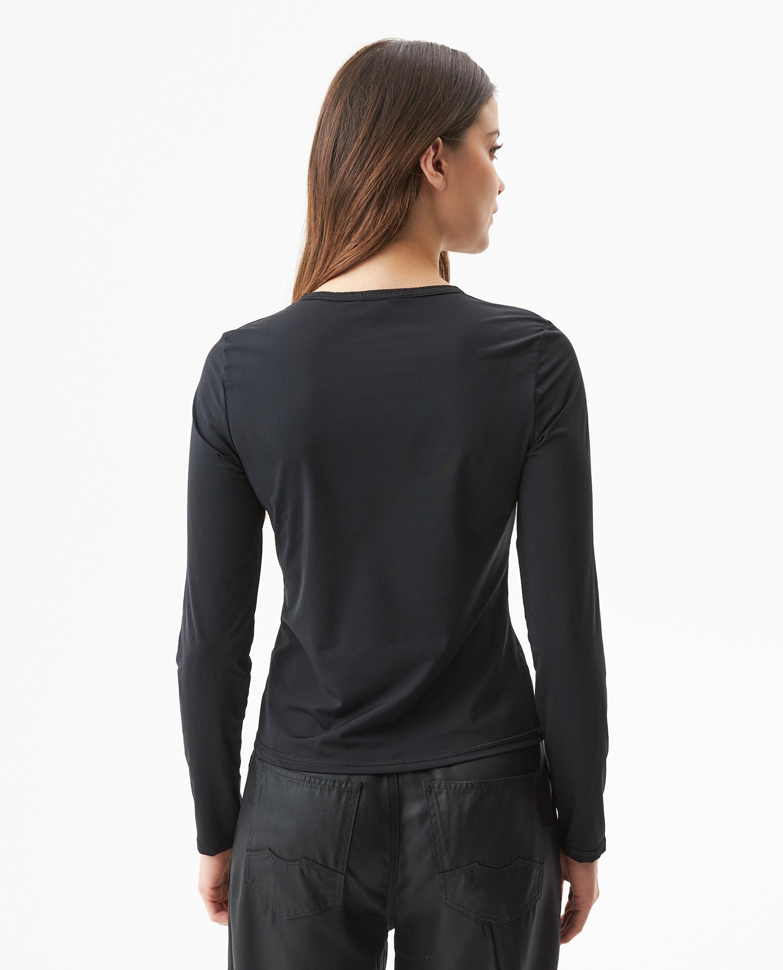 Women's Racing Long Sleeve Print T-shirt in Polyamide Stretch Blend, Ceremony - 5